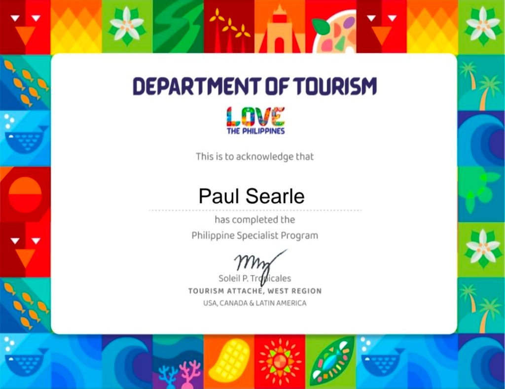 Phillippines certificate